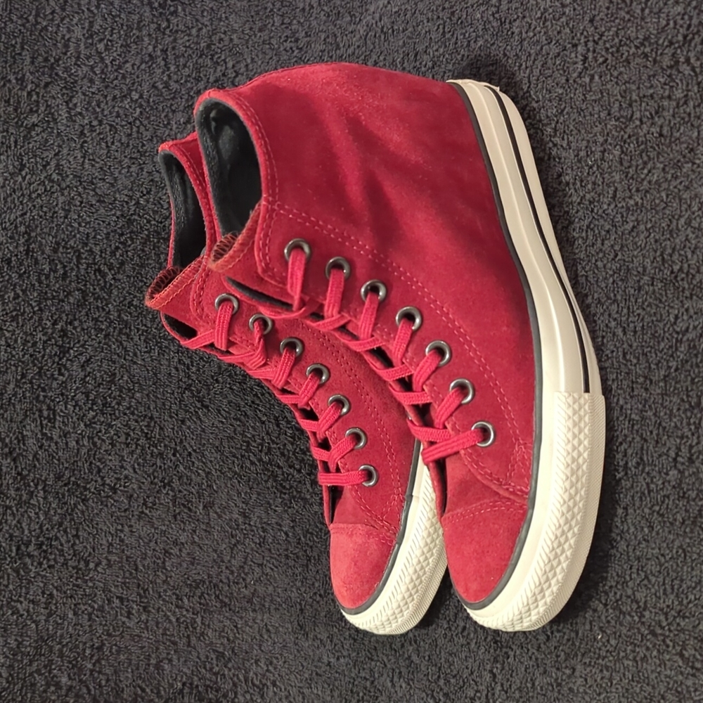 Converse Chuck Taylor Hidden Platform Suede Sneak… - image 4